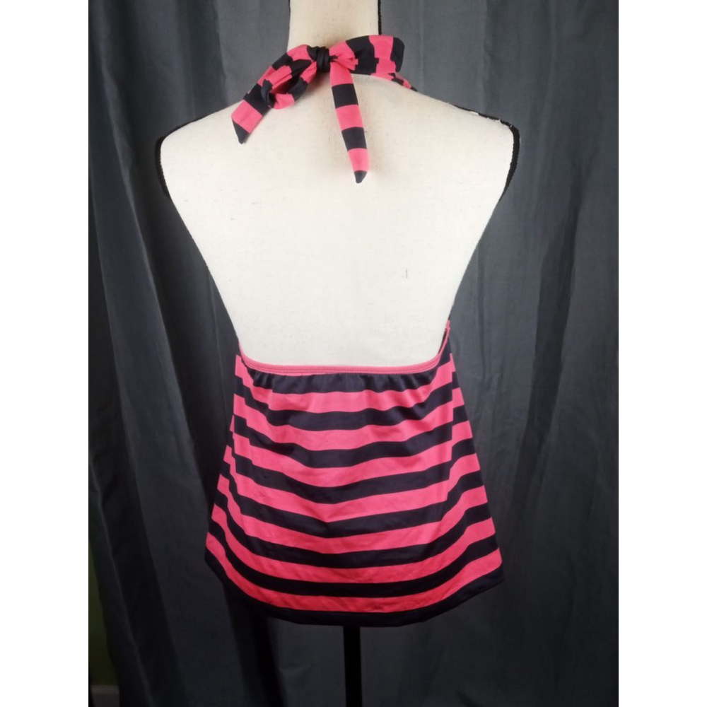 Mossimo Supply Co. Pink and Black Striped Swim Top - Picture 3 of 4